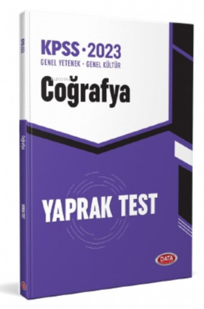  KPSS Coğrafya Yaprak Test | Turgut Meşe | Data Yayınları | 9786258221848 | 