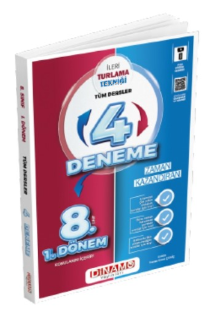  2024 İleri Turlama Tekniği 8 Sınıf I Dönem Tüm Dersler 4 Deneme | Yunus Emre Çekiç | Dinamo Yayınları (Hazırlık) | 9786057236029 | 