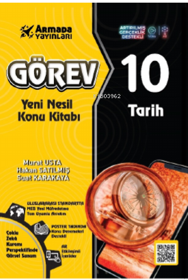  Armada Görev 10 Tarih Yeni Nesil Konu Kitabı | Armada Görev 10 Tarih Yeni Nesil Konu Kitabı | Murat Usta | Armada Yayınları (Sınav) | 9786258266382 