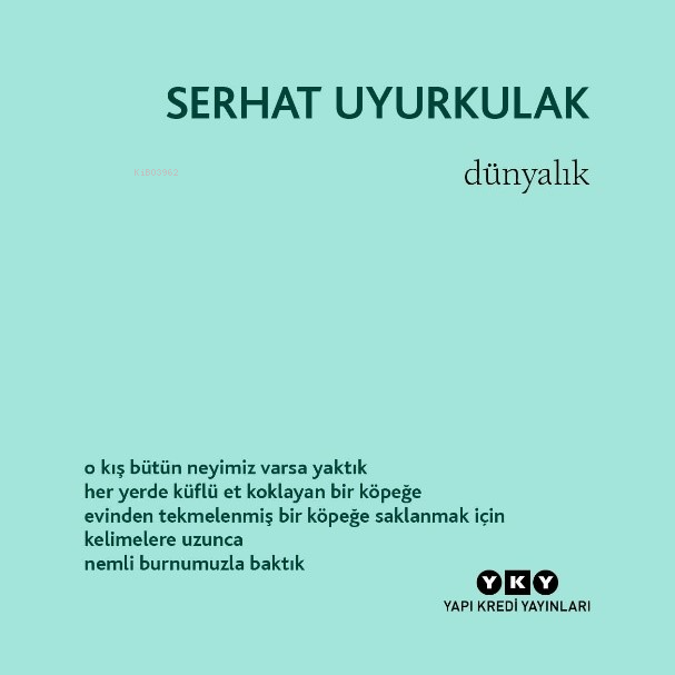  Dünyalık | Serhat Uyurkulak | Yapı Kredi Yayınları ( YKY ) | 9789750859168 | 