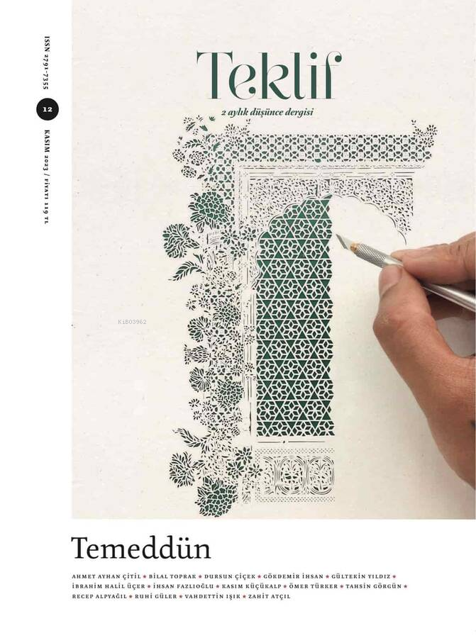 Teklif 12. Sayı;2 Aylık Düşünce Dergisi