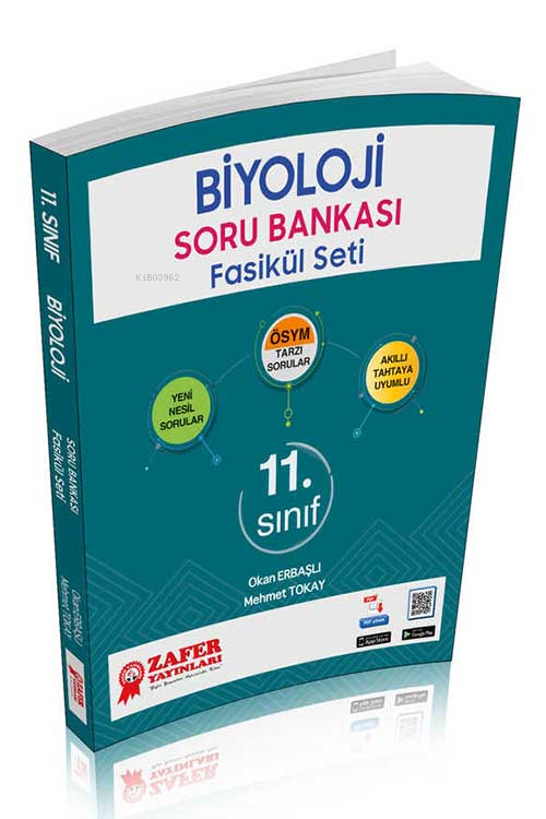  Zafer Yayınları 11 Sınıf Biyoloji Soru Bankası Fasikül Seti | Zafer Yayınları 11 Sınıf Biyoloji Soru Bankası Fasikül Seti | Okan Erbaşlı | Mehmet Tokay | Zafer Dershaneleri Yayınları | 9786053876397 