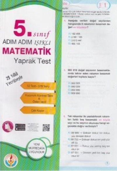 Işıklı - Adım Adım Işıklı  5.Sınıf Matematik Yaprak Test