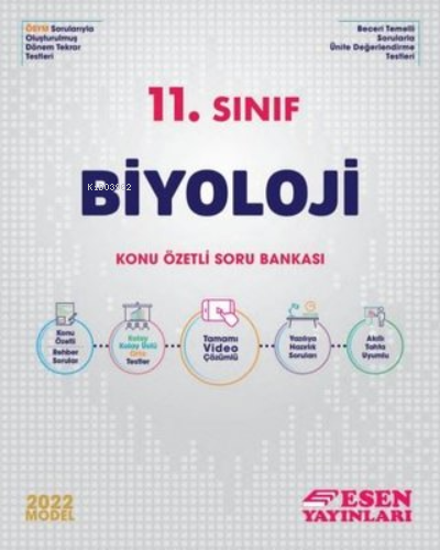 Esen 11.Sınıf Biyoloji Konu Özetli Soru Bankası