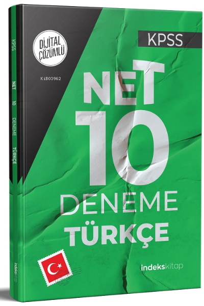KPSS Türkçe Net 10 Deneme Dijital Çözümlü