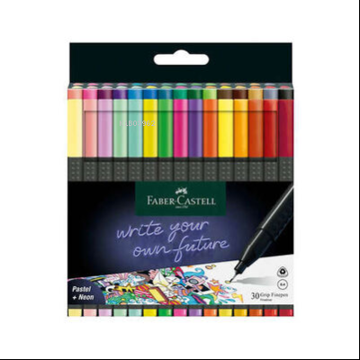  Faber Castell Grip Finepen (2022) (04 Mm) (Neon+Pastel Renkler) (30Lu) | Faber Castell Grip Finepen (2022) (04 Mm) (Neon+Pastel Renkler) (30Lu) | Faber Castell | 4005401516309 