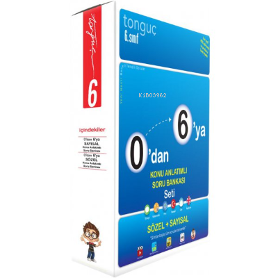  0dan 6ya Konu Anlatımlı Soru Bankası Seti | 0dan 6ya Konu Anlatımlı Soru Bankası Seti | Kolektif | Tonguç Akademi | 8682966127223 