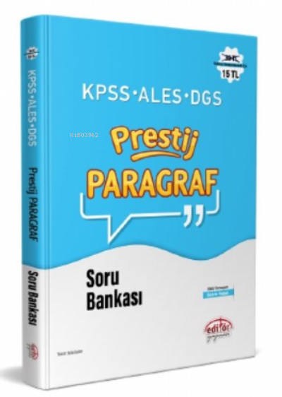 KPSS - ALES - DGS PRESTİJ Paragraf Soru Bankası