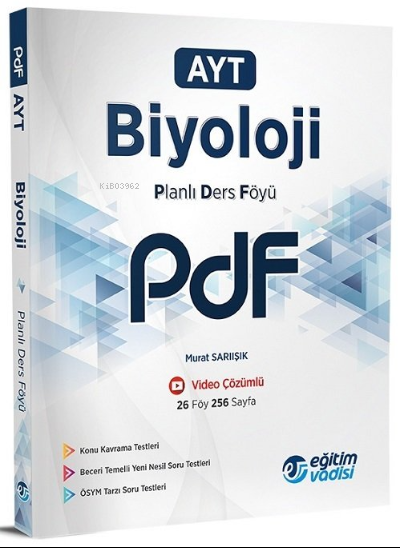  2022 Ayt (Pdf) Bıyolojı | 2022 Ayt (Pdf) Bıyolojı | Kolektif | Eğitim Vadisi Yayınları | 9786051948911 