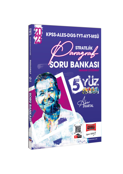  2023 Kpss Ales Dgs Tyt Ayt Msü 5 Yüz Tamamı Çözümlü Stratejik Paragraf Soru Bankası | 2023 Kpss Ales Dgs Tyt Ayt Msü 5 Yüz Tamamı Çözümlü Stratejik Paragraf Soru Bankası | Aker Kartal | Yargı Yayınevi | 9786254214004 