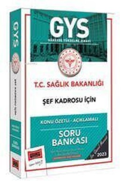  2023 Sağlık Bakanlığı Şef Kadrosu İçin Konu Özetli Açıklamalı Soru Bankası | 2023 Sağlık Bakanlığı Şef Kadrosu İçin Konu Özetli Açıklamalı Soru Bankası | Kolektif | Yargı Yayınevi | 9786254216442 