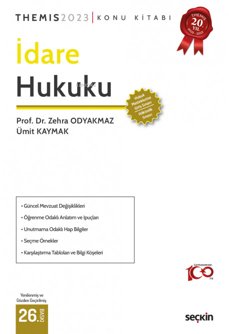  Themis İdare Hukuku Konu Kitabı | Themis İdare Hukuku Konu Kitabı | Ümit Kaymak | Zehra Odyakmaz | Seçkin Yayıncılık | 9789750285806 