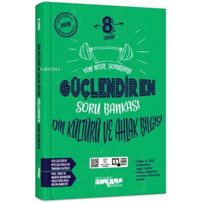Ankara Yayıncılık 8.Sınıf Güçlendiren Din Kültürü Ve Ahlak Bilgisi Soru Bankası (2021)