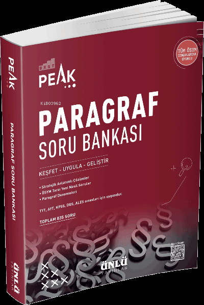 Ünlü TYT Paragraf BestPeak Soru Bankası
