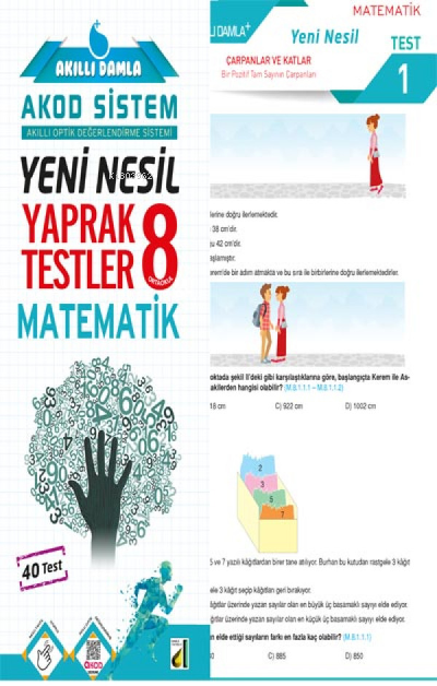 Damla Yeni Nesil Matematik Yaprak Testler - 8