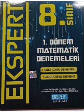  Ekspert 1 Dönem Matematik Denemeleri 8 Sınıf | Kolektif | Ekspert Yayınları | 9786057325563 | 