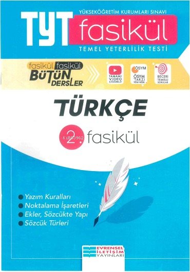 Evrensel İletişim Yayınları Tyt Türkçe 2. Fasikül