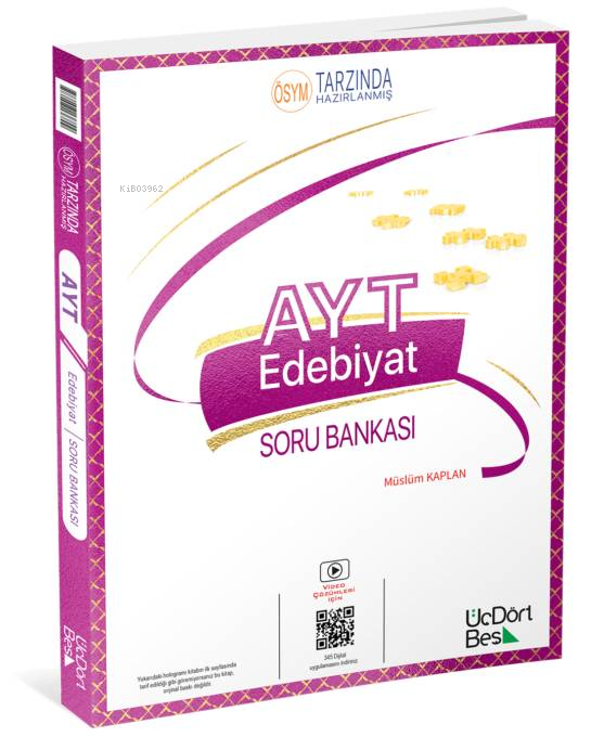 Üç Dört Beş Yayınları AYT Edebiyat Soru Bankası