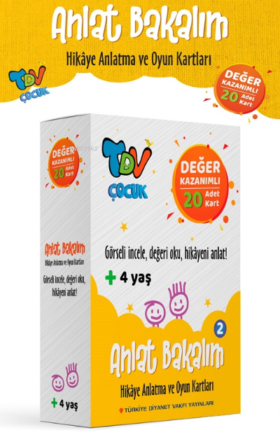  Anlat Bakalım 2 Hikaye Anlatma ve Oyun Kartları Değer Kazanımlı 20 Kart | Kolektif | Türkiye Diyanet Vakfı Yayınları | 9786257672634 | 