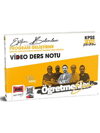  2023 KPSS Eğitim Bilimleri Öğretmenler Ekibi Program Geliştirme Öğretim Teknolojileri ve Materyal Tasarımı Sınıf Yönetimi Video Ders Notları | 2023 KPSS Eğitim Bilimleri Öğretmenler Ekibi Program Geliştirme Öğretim Teknolojileri ve Materyal Tasarımı Sınıf Yönetimi Video Ders Notları | Fatih Genç | Yargı Yayınevi | 9786254213427 