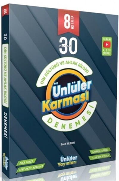 Ünlüler Karması 8. Sınıf  Din Kültürü Ve Ahlak Bilgisi 30 Deneme