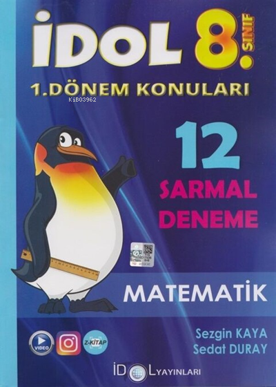  8 Sınıf Matematik 12 Sarmal Deneme 1 Dönem Konuları İdol Yayınları | Kolektif | İdol Yayınları | 9786254440328 | 