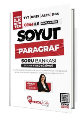  Soyut Paragraf Soru Bankası Video Çözümlü | öznur saat yıldırım | Hoca Kafası | 9786257248006 | 