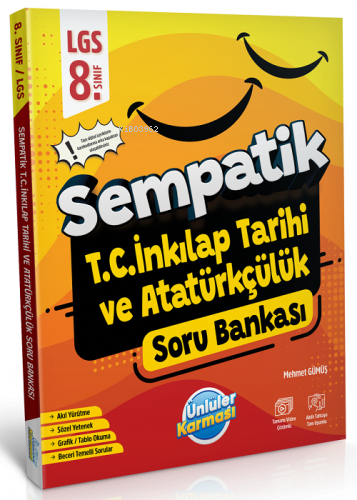 Ünlüler Karması 8. Sınıf LGS TC İnkılap Tarihi ve Atatürkçülük Sempatik Soru Bankası