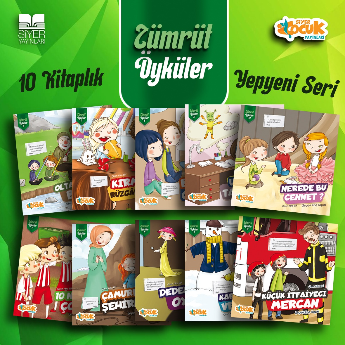 Zümrüt Öyküler Serisi 10 Kitap