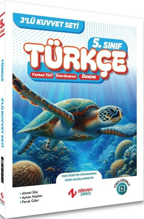  İşleyen Zeka 5 Sınıf Türkçe 3 lü Kuvvet Serisi Seti | Ahmet Düz | Ayhan Kaplan | Faruk Güler | İşleyen Zeka Yayınları (Bayilik) | 9786052504024 | 