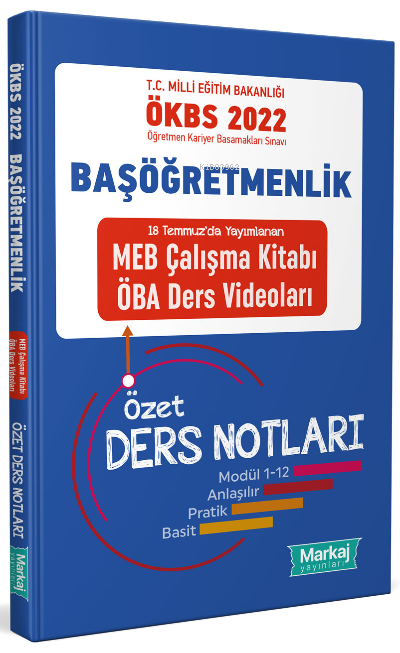  Başöğretmenlik Meb Çalışma Kitabı Öba Ders Videoları Özet Ders Notları | Başöğretmenlik Meb Çalışma Kitabı Öba Ders Videoları Özet Ders Notları | Yunus Emre Çelik | Markaj Yayınları | 9786257815055 