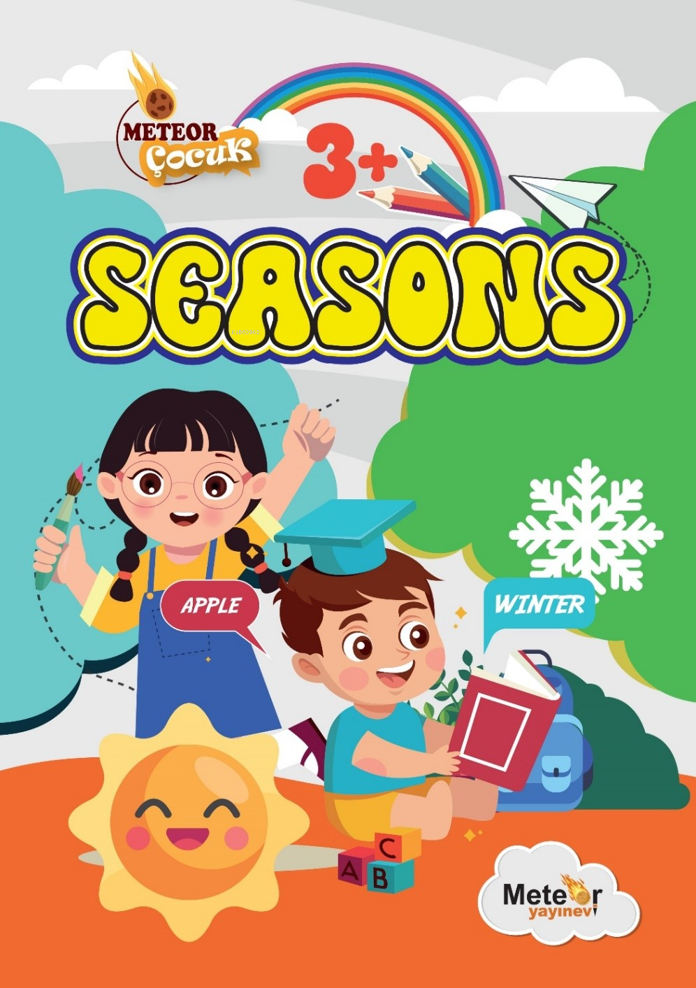 Seasons (Mevsimler) ;Türkçe – İngilizce Boyama Kitabı