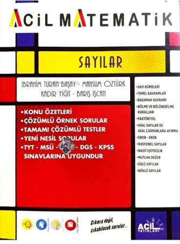 TYT Acil Matematik Sayılar