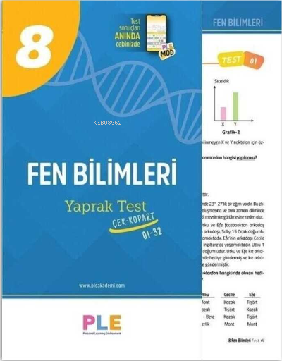 Bry - Birey Eğitim Yayınları 8.Sınıf - Fen Bilimleri - Soru Bankası