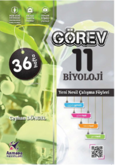  Görev 11Sınıf Biyoloji Yeni Nesil Çalışma Föyleri | Ceyhan Döngel | Armada Yayınları (Sınav) | 9786258266016 | 