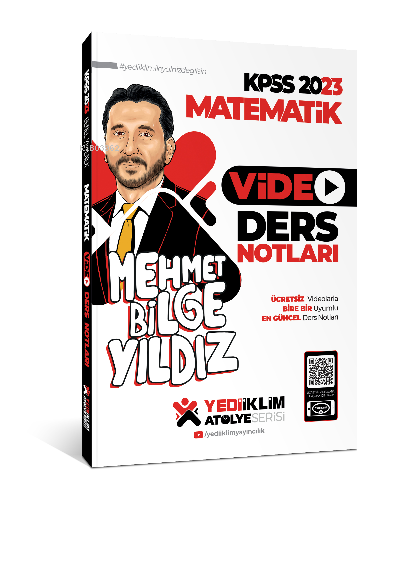  2023 KPSS Atölye Serisi Matematik Video Ders Notları | Mehmet Bilge Yıldız | Yediiklim Yayıncılık | 9786254311581 | 