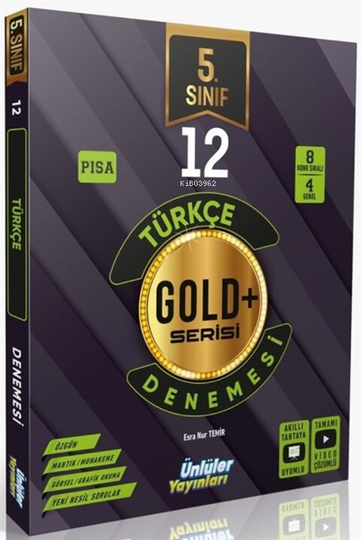  Ünlüler Karması 5 Sınıf Türkçe 12 Deneme | Ünlüler Karması 5 Sınıf Türkçe 12 Deneme | Kolektif | Ünlüler Karması Yayınları | 9786057394644 