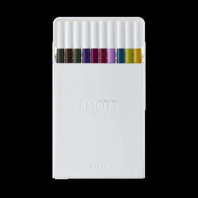  Uni EMOTT 04 fine Akrilik Uçlu Kalem 10luK Sakin Renk | Uniball | 4902778248386 | 