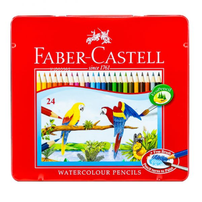  Faber Castell Sulu Boya Kalemi (24 Lü) (Aquarell) (Metal Kutu) | Faber Castell Sulu Boya Kalemi (24 Lü) (Aquarell) (Metal Kutu) | Faber Castell | 4005401159254 