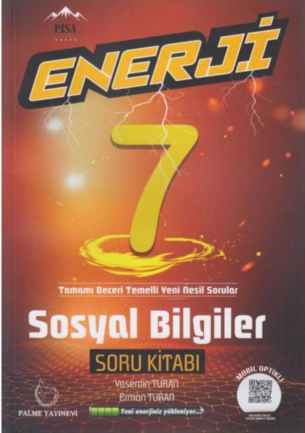 Palme 7.Sınıf Enerji Sosyal Bilgiler Soru Kitabı