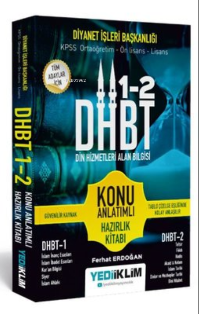  2022 Dhbt Din Hizmetleri Alan Bilgisi Konu AnlHazırlık Kitabı | Kolektif | Yediiklim Yayıncılık | 9786052899823 | 