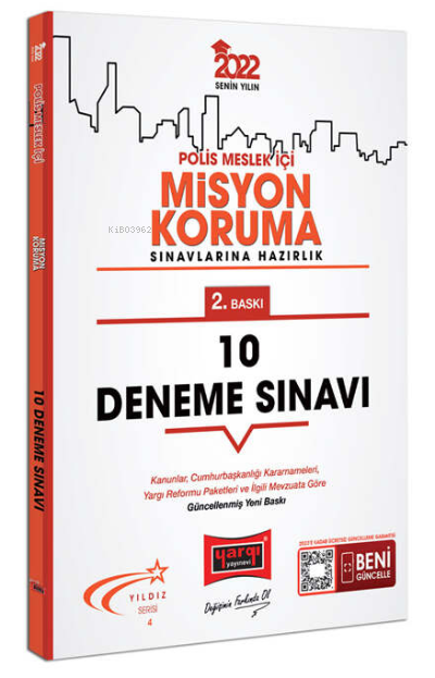 YARGI 2022 Polis Meslek İçi Misyon Koruma Sınavlarına Hazırlık 10 Deneme Sınavı