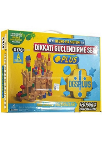 Dikkati Güçlendirme Seti Plus (3 Kitap Materyalsiz - 8 Yaş)