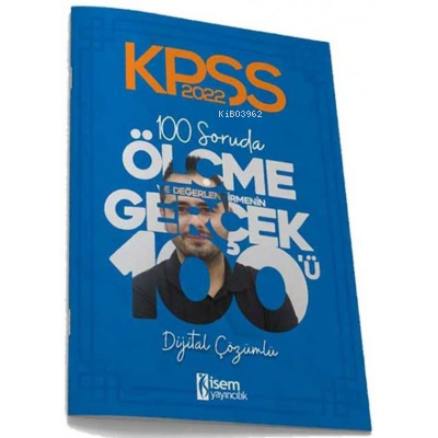 2022 KPSS Eğitim Bilimleri Ölçme ve Değerlendirmenin Gerçek 100'ü Deneme