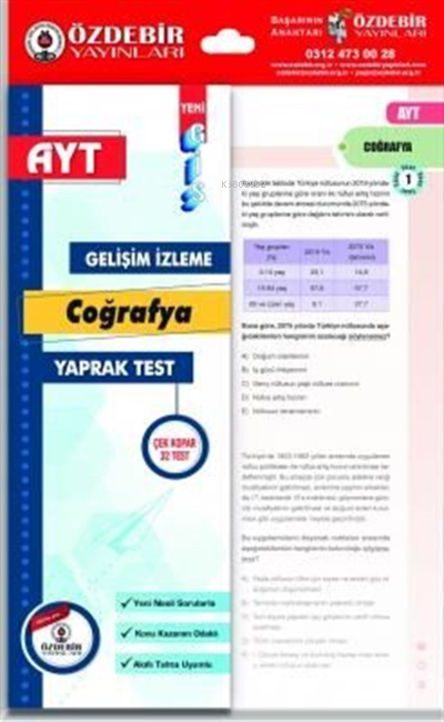 Özdebir AYT Coğrafya Gis Yaprak Test