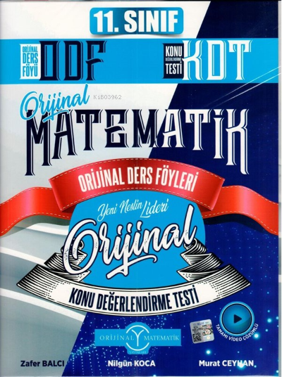 Orijinal 11.Sınıf Matematik Odf - Kdt Seti - 2022
