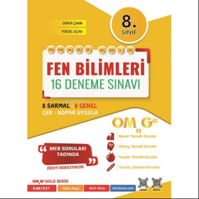 8. Sınıf Omage Gold Fen Bilimleri 16 Deneme Sınavı