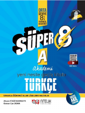 Süper 8 Türkçe A Yeni Nesile Geçiş Soru Kitabı