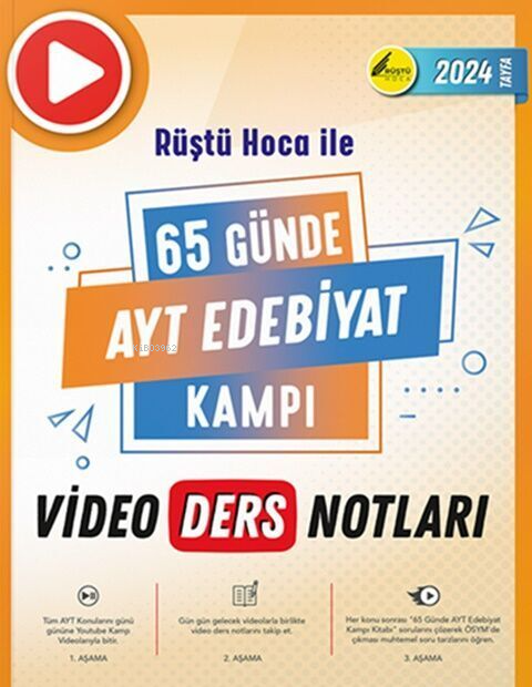  AYT Edebiyat 65 Günde Video Ders Notla | Kolektif | Tonguç Akademi | 9786254226953 | 