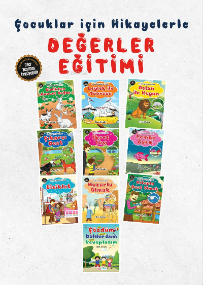 Çocuklar İçin Değerler Eğitimi (10 Kitap Set)